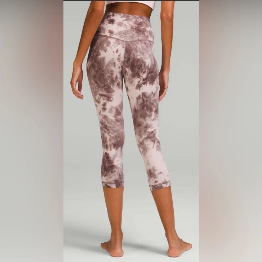 NWOT Lululemon Align High-Rise Crop 21 Diamond Dye Mink Bery Lunar Rock …